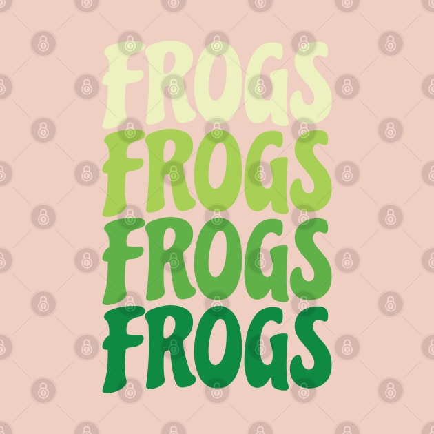 Repeating Frogs Text (Pink) by ElectricFangs