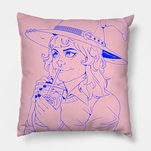 Matcha Witch - Lineart Pillow