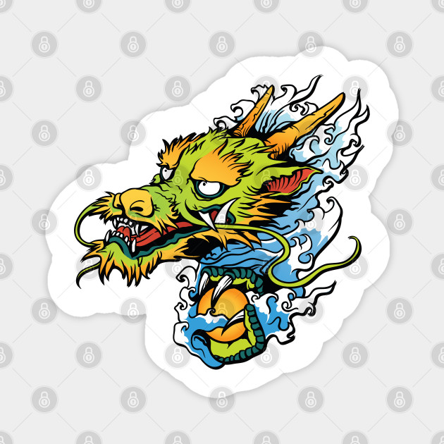 Lóng - The Chinese Dragon - Comic - Chinese Dragon Tattoo - Magnet | TeePublic Lóng - The Chinese Dragon - Comic - Chinese Dragon Tattoo - Magnet | TeePublic