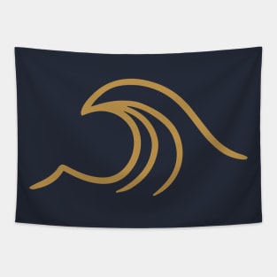 Wave - Golden Version Tapestry