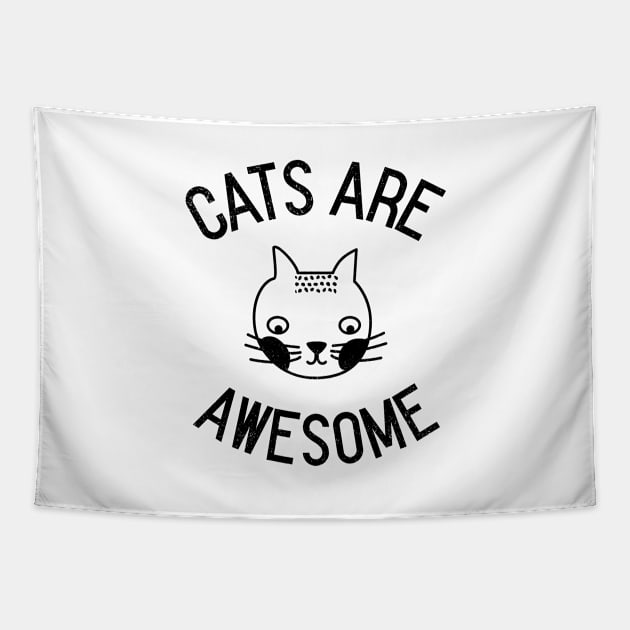 Cats Are Awesome Tapestry by juinwonderland 41