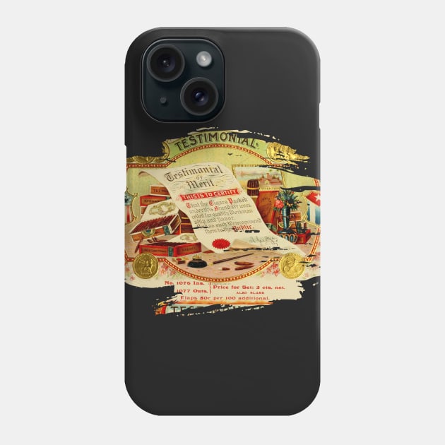 Vintage Cigar Box Label - 69 Phone Case by LisaLiza