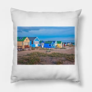 Hengistbury Head Beach Huts Bournemouth Dorset Pillow