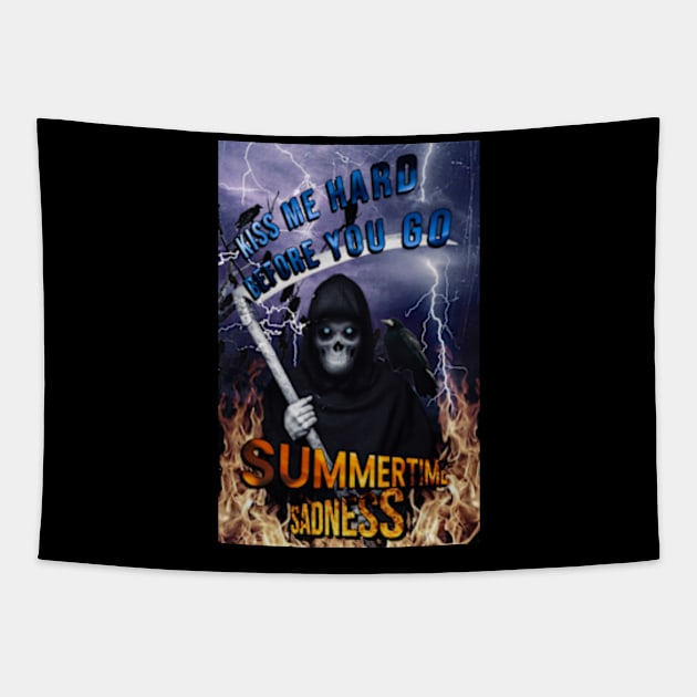 Summertime Sadness Tapestry by clownshop