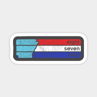 870 - Retro Lines Magnet