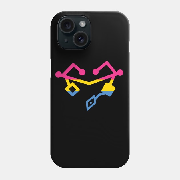 Pansexual Pride Heart Phone Case by Khalico