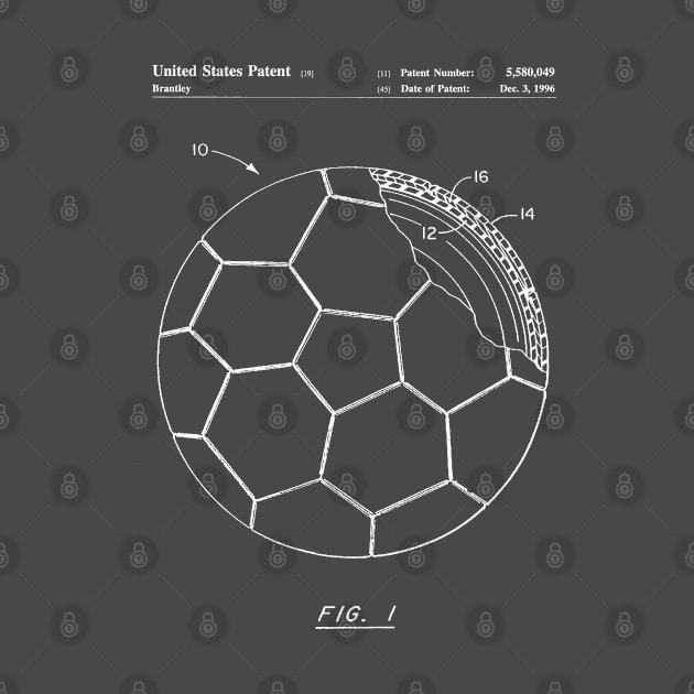 Soccer Patent - Football Art - Antique by patentpress