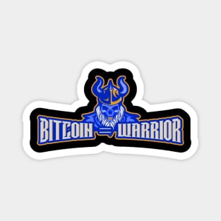 bitcoin warrior - skeleton halloween Magnet