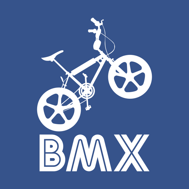 BMX Silhouette (White) by Paulychilds