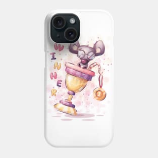 Winner rat in a champion cup Phone Case