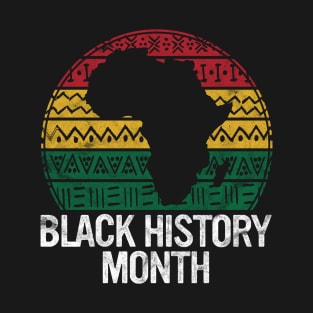 Black History Month Gift Retro Black Pride African American T-Shirt