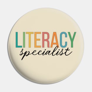 Literacy Specialist Pin