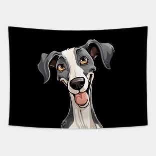 Cartoon Galgo Espanol Greyhound Spanish Tapestry