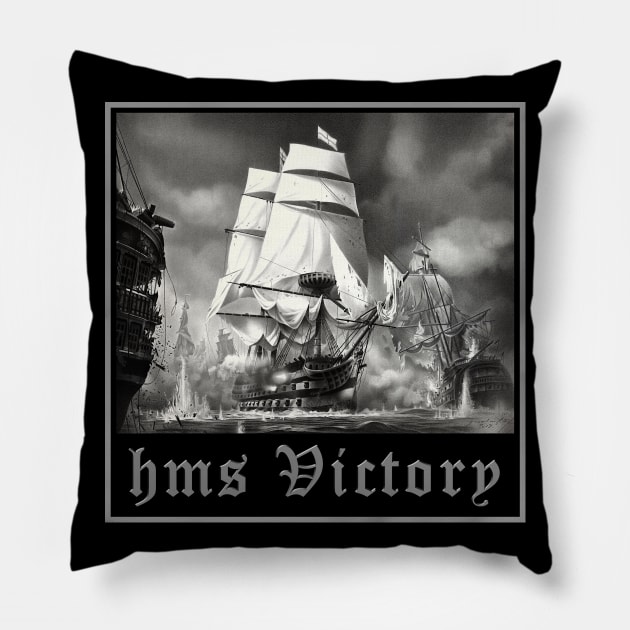 HMS VICTORY 1 Pillow by MiroDesign