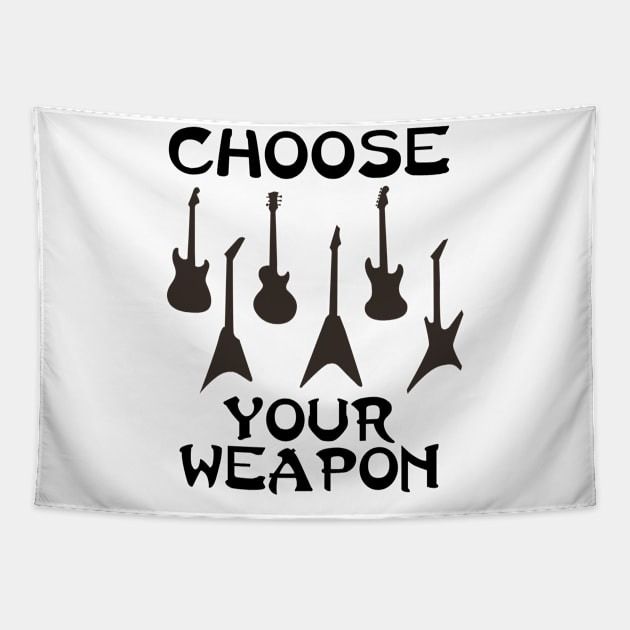 guitar battle Tapestry by Underground Cargo