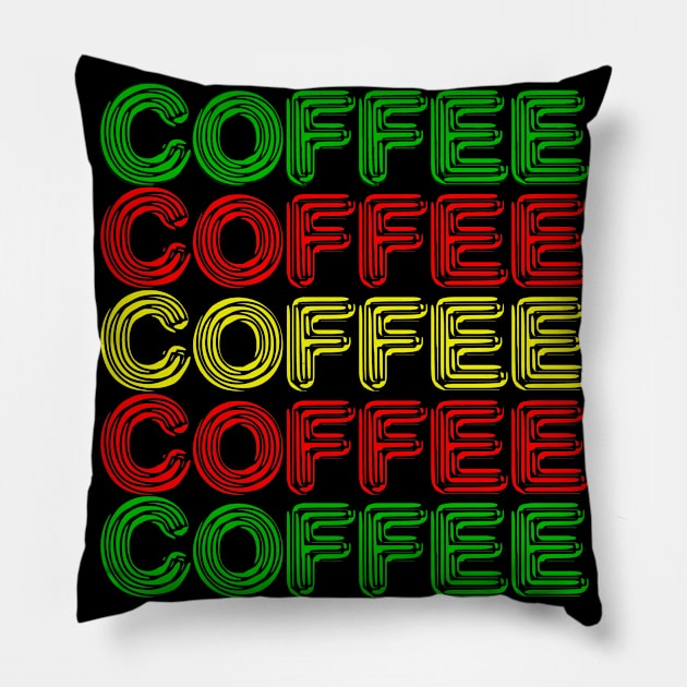 Coffee Hot Drink Caffeine Tea Gift Coffee Lover Pillow by bigD