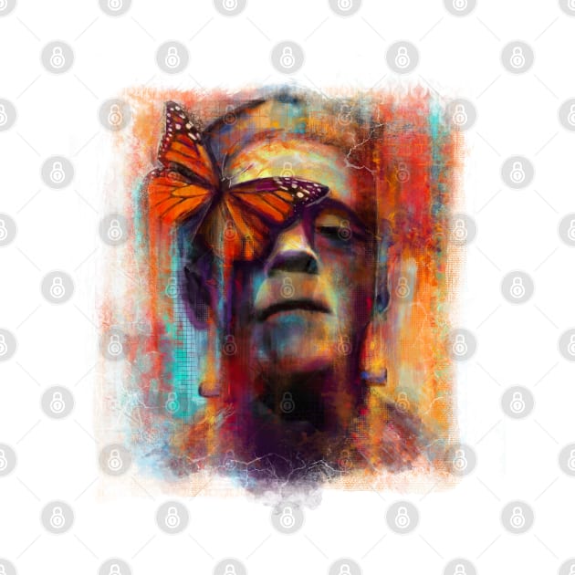 Summertime Frankenstein Abstract Surrealism Classic Horror by Kraken Sky X TEEPUBLIC