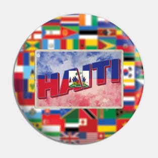 Haiti Vintage style retro souvenir Pin