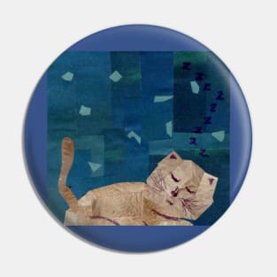 Sleeping Kitty Pin