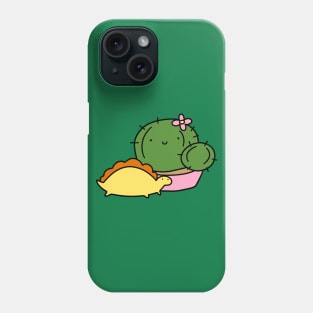 Cactus and Little Stegosaurus Phone Case