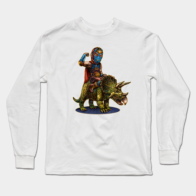 Luchasaurus - Nerd - Long Sleeve T-Shirt