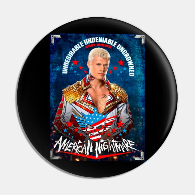 Cody Nightmare Rhodes Pin by SAN ART STUDIO 