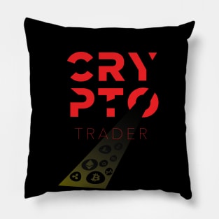 Crypto Trader Futuristic Pillow