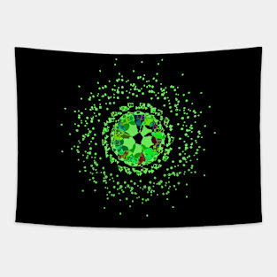 3D Glass Crystal Phyllotaxis Flower Tapestry