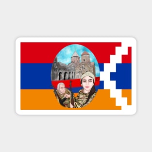 Artsakh (Father & Daughter) MASK Magnet