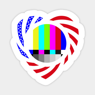 Binger Murican Patriot Flag Series (Heart) Magnet