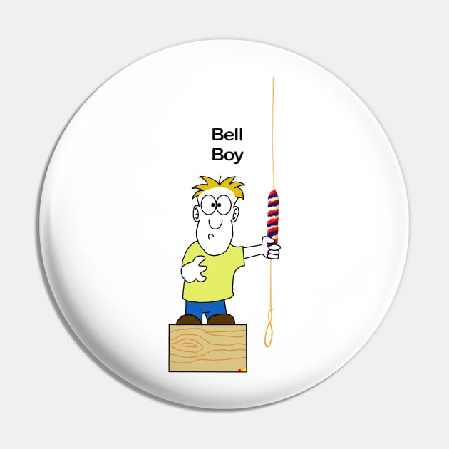 Bell Ringing Bell Boy Pin by Grandsire