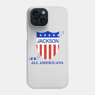 Classic Jackson Michigan All Americans Hockey 1986 Phone Case