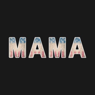 Vintage US Flag Mama T-Shirt