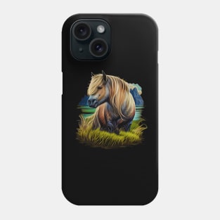 Colorful Fjord Horse Artwork 8 Phone Case