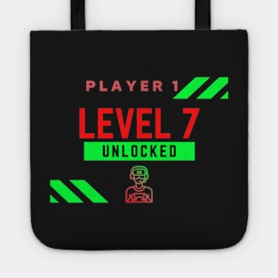 Level 7 unlocked 7th Birthday Gamer Tote