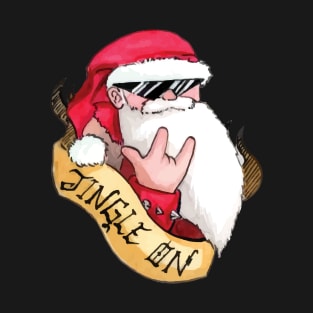 Rock N Roll Santa T-Shirt