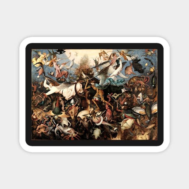 The Fall of the Rebel Angels - Pieter Bruegel the Elder Magnet by themasters