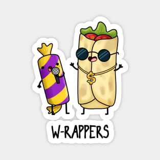 W-rappers Funny Burrito Pun Magnet