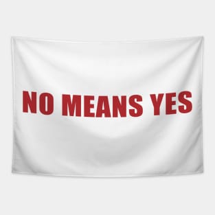 NO MEANS YES... JUST KIDDING Tapestry