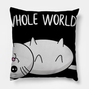 I´ll conquer the whole world tomorrow Cat Gift Pillow
