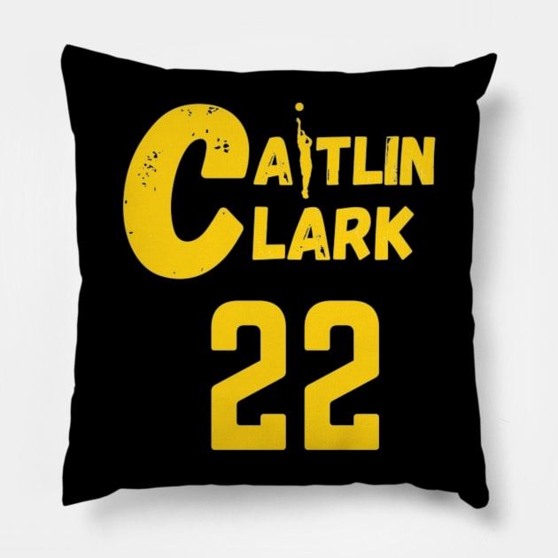 CAITLIN CLARK 22 IOWA Pillow by Alexander S.