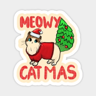 Meowy Catmas - Funny Christmas Cat Magnet