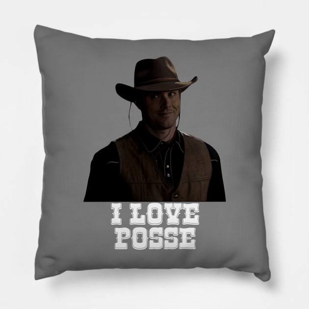 Supernatural Dean Winchester I Love Posse 2 Pillow by Den Tbd