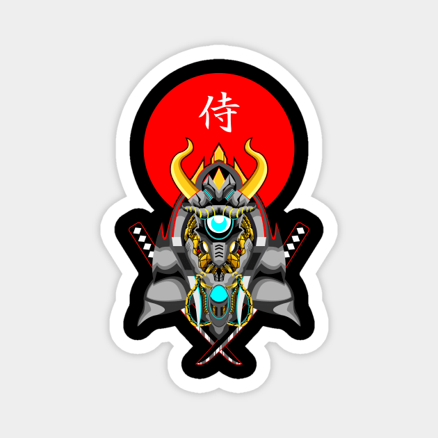 Samurai Mecha Sazami Magnet by VIN LABS