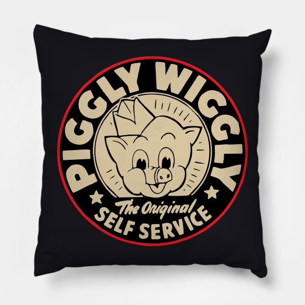 Piggly Wiggly Pillow by Teen Chic