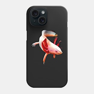 Realistic axolotl as motif Phone Case