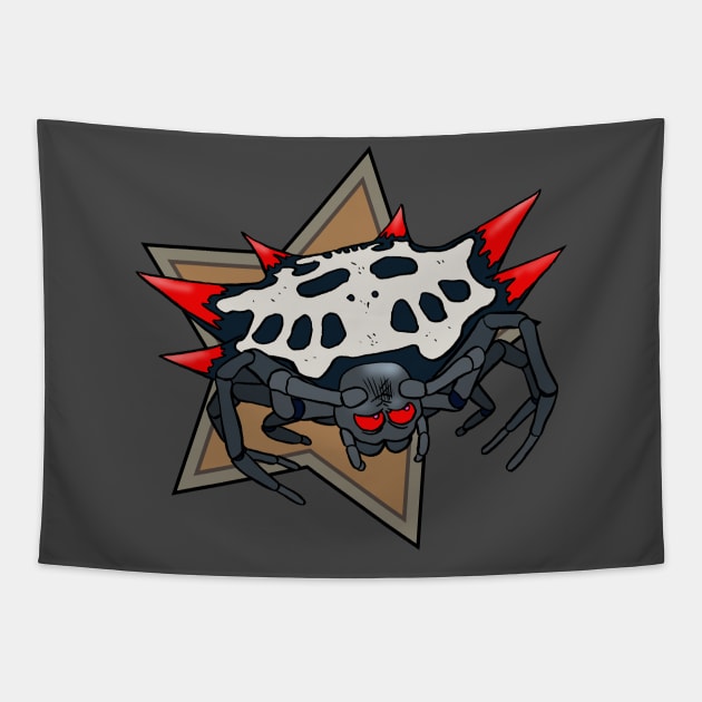 Spiny-Backed Orb-Weaver Tapestry by Cyborg One