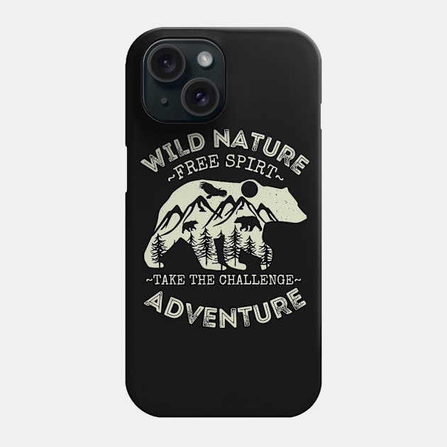 Mountain Bear Phone Case by FullOnNostalgia