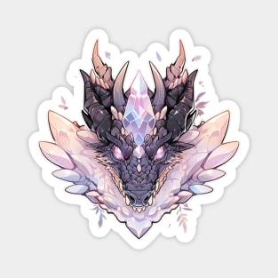 Pastel Goth Crystal Dragon Magnet