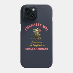 Organic humor t-shirt: Frog Prince Charming Phone Case